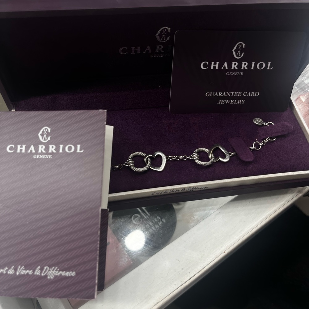 charriol heart braclet